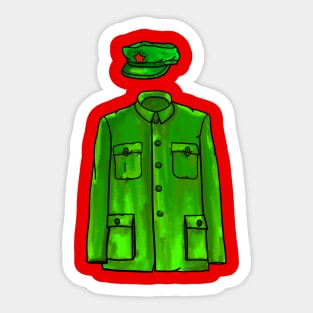 Chairman Mao Suit and Hat Sticker